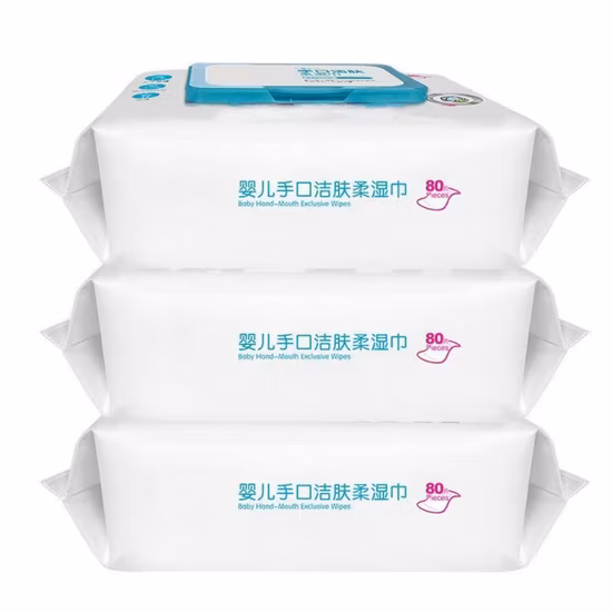 Spunlace Non Woven Fabric Wet Tissue Supplier Hot Selling Hygiene Products 80 Pieces Wet Wipes