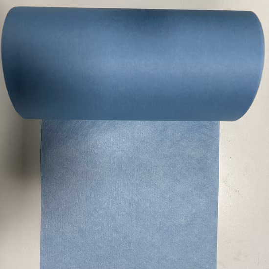 Wood Pulp Nonwoven Fabric, 55woodpulp and 45polyester Spunlace Non-Woven Fabric Pet Polyester and Cellulose Spunlace Fabri for Disposable Wipe/SMT Cleaning Wipe