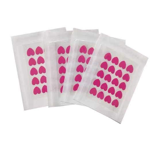 Cosmétique soins de la peau coeurs roses 20 points/paquet Patch de bouton d'acné traitement des taches hydrocolloïdes autocollant de soin des plaies